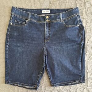 Lane Bryant Dark Blue Denim Shorts